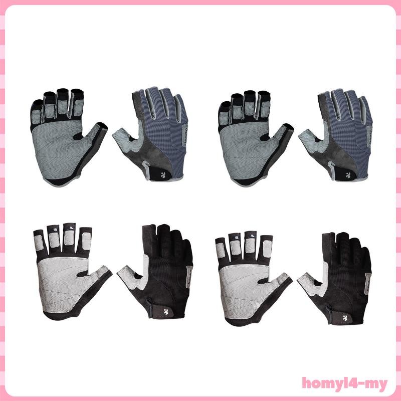 [HomyldfMY] Climbing Gloves, Sailing Gloves Weight Lifting Gloves, Half Finger