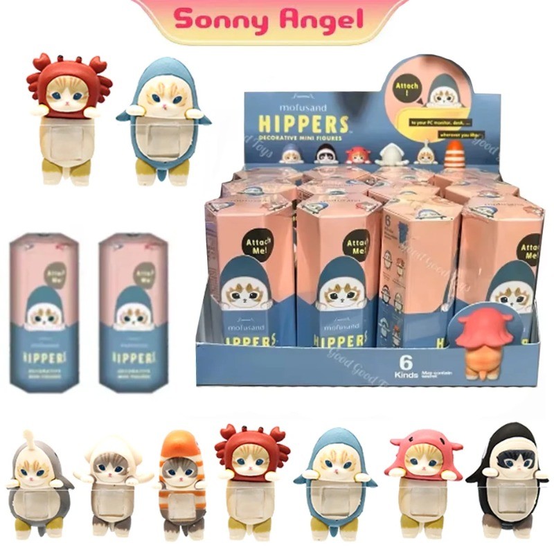 Sonny Angel Mofusand Cats Blind Box Hippers Action Figures Cute Mysterious Toy Doll Gift Child Decoration Co Branded Collect