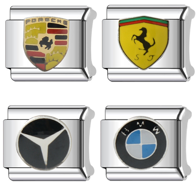 Creative Personalized Bracelet Italian Module Car Logo Series DIY Splicing Accessories
