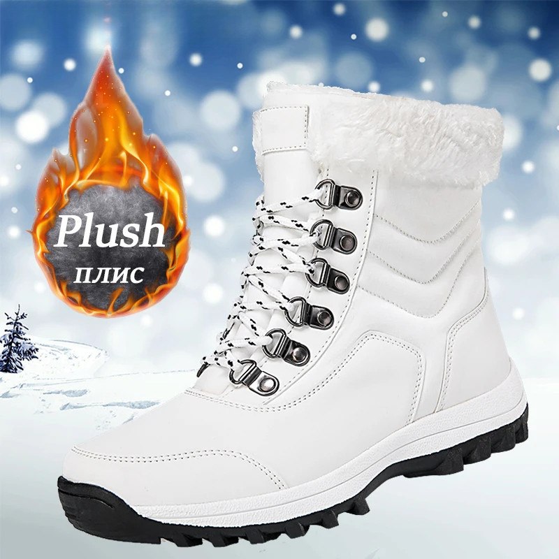 Winter Brand Women's Boots Plush Snow Boots Outdoor Non-slip Sneakers Women Warm Waterproof Boots Fashion Casual Designer Shoes