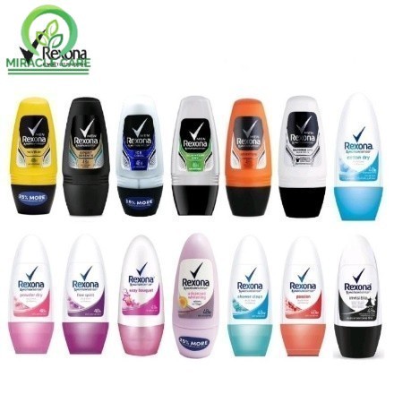 Rexona Deodorant Roll On 45ml Passion Shower Clean Free Spirit Sexy Whitening V8 Ice Cool Sport