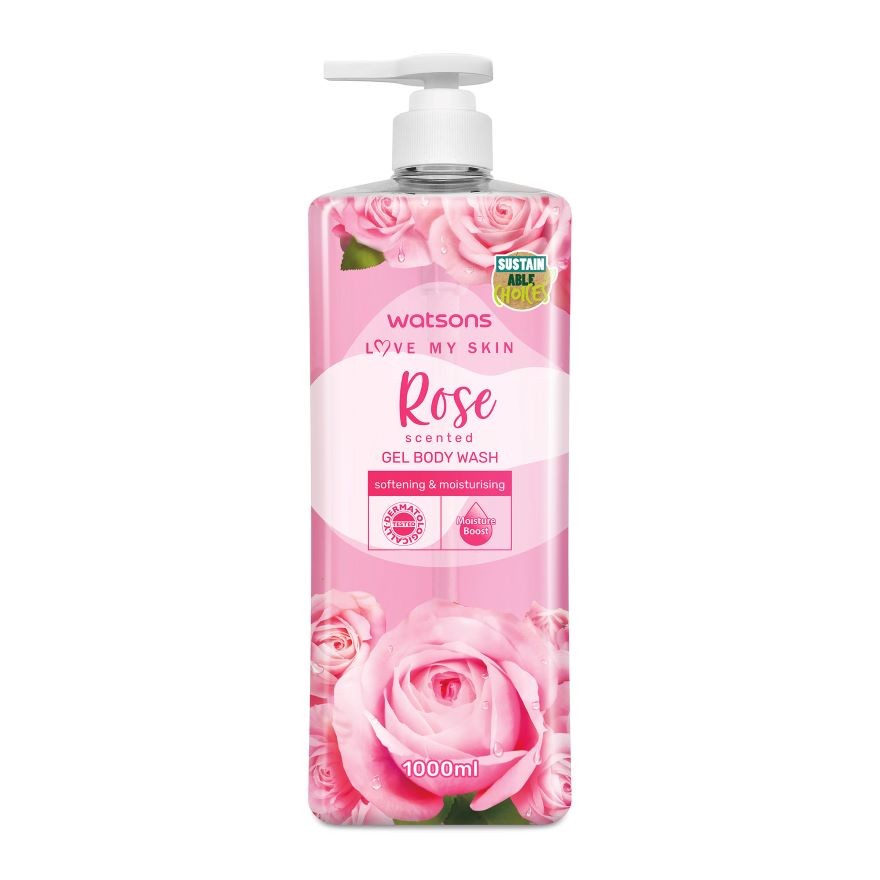 WATSONS ROSE SCENTED GEL BODY WASH