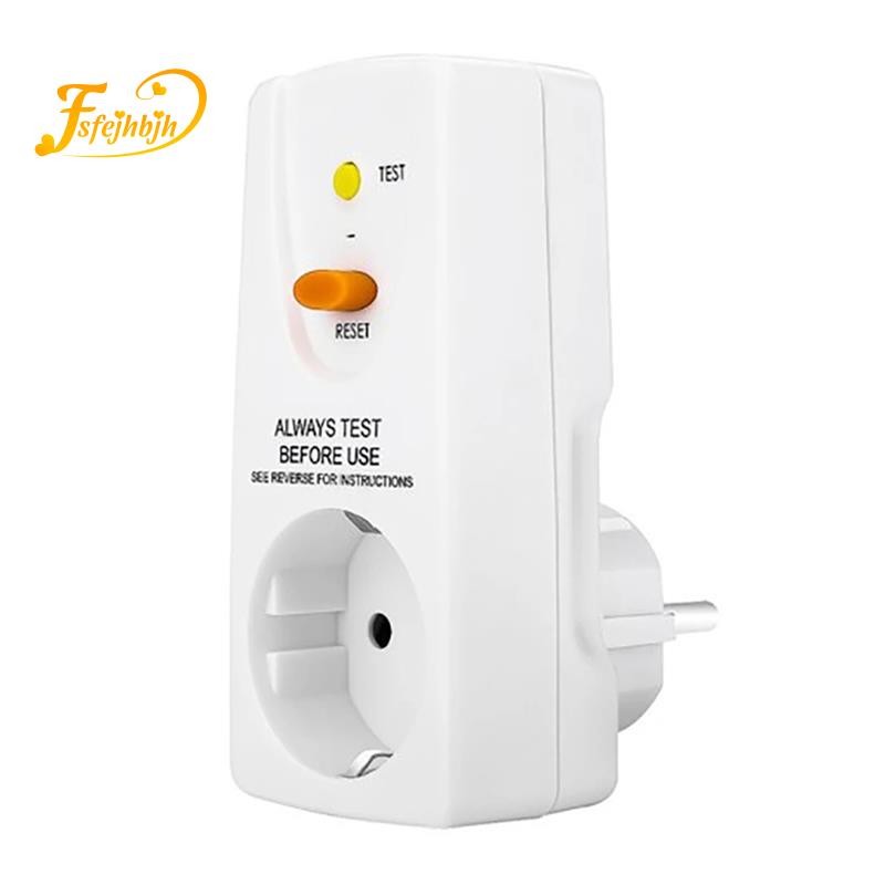 16A Gfci Leakage Protection Plug Rcd Socket Home Circuit Breaker Cutout Switch Safety Personal Protection Plug EU Plug