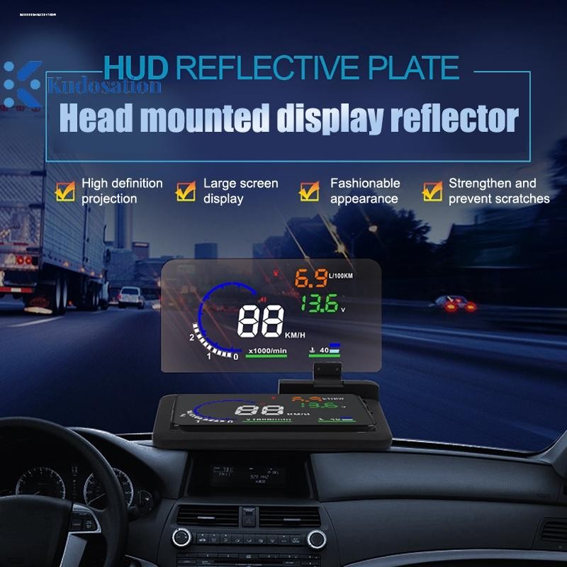Kudosation Car HUD Reflective Film For Hud Up Display Films Windshield Projector Screen Transparent Display Sticker Car Accessories