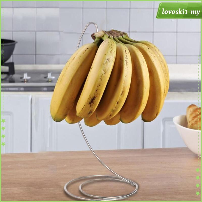 [LovoskibcMY] Banana Hanger Stand Holder Accessories Fruit Storage Organiser Stable Doesn't Tip over for Home Decor Countertop Kitchen