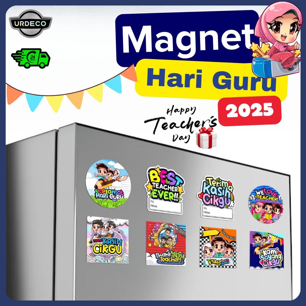 Hadiah Fridge Magnet Hari Guru Peti Sejuk Teacher's Day Gift Cikgu Supplies