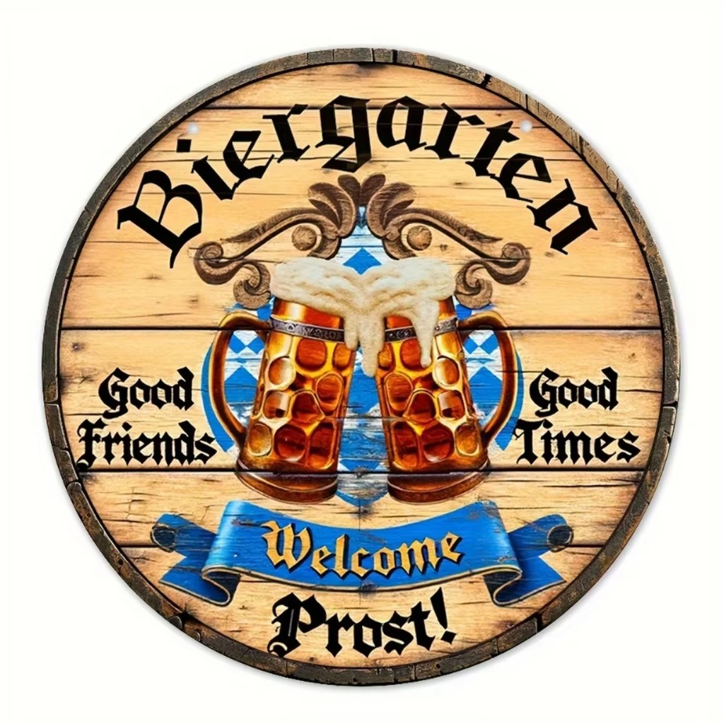 Transform Your Area for Oktoberfest Using Sign Depicting Beer Mugs,Honoring The Joy of Good Friends, An Ideal Addition for Home.