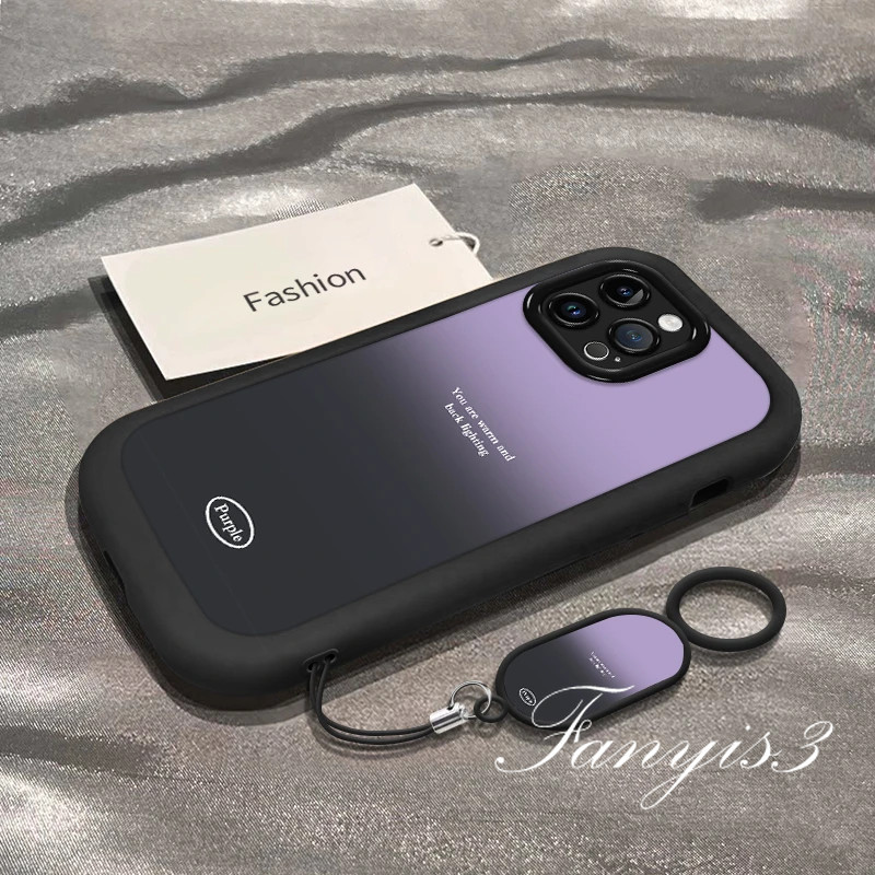 For Vivo Y04 Y29 Y19s Y100 Y03 Y18 Y28 Y17s Y27 Y36 Y35 Y16 Y02s Y22s Y15A Y15S Y21s Y20S Y20i Y12s Y95 Y93 Y50 Casing Fashion Ins Gradient Purple Couple Phone Case Soft TPU Cover