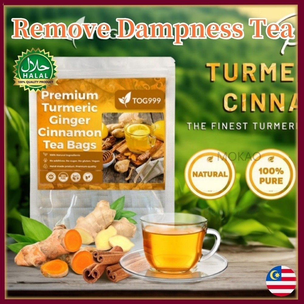 Tea Bags Turmeric Ginger Cinnamon Tea 100% Natural Hand-made Blend of Turmeric Ginger and Cinnamon Turmeric Ginger Halal