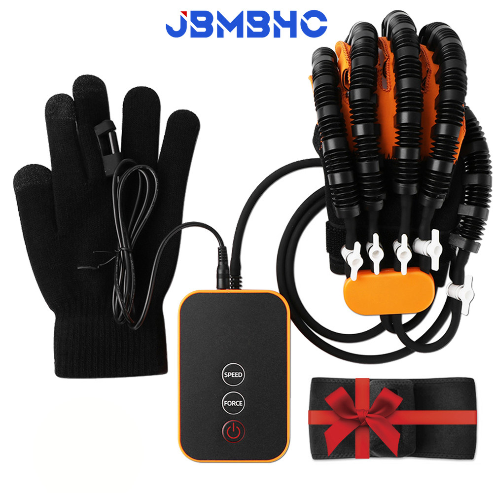 USB Finger Rehabilitation Robot Glove Device Hand Function Training Equipment Accessory Mirror Glove for Kids Adults Stroke Hemiplegia