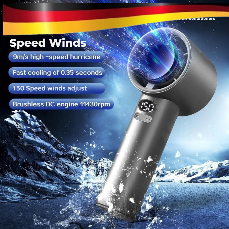 NEW【 150 Speed 】 Portable USB Mini Fan kipas mini kipas tangan Mini Fan Rechargeable Handheld Fan with Led Display