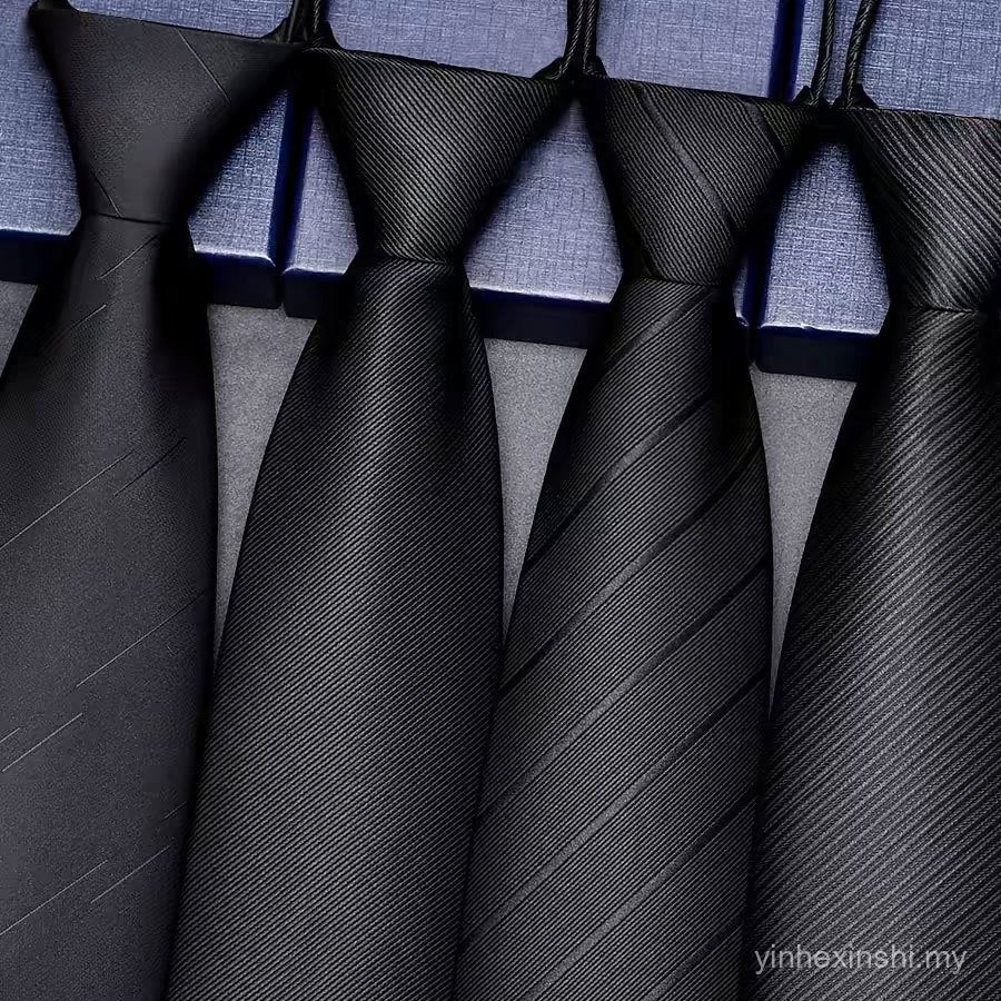 Suit Striped Tie Men's High-End Work Wedding Civil Service Staff Interview Tie Business Female Lazy People