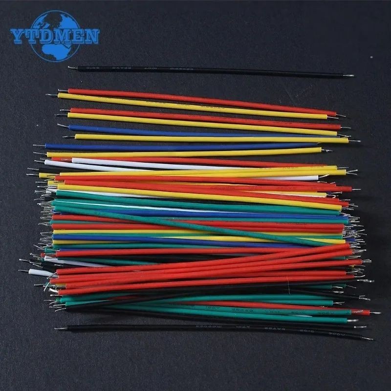 Purpose Multi 120PCS 6 Color Tin-Plated Breadboard PCB Solder Cable 24AWG / 26AWG Jumper Wire DIY Kit High-Quality El... - Image 5
