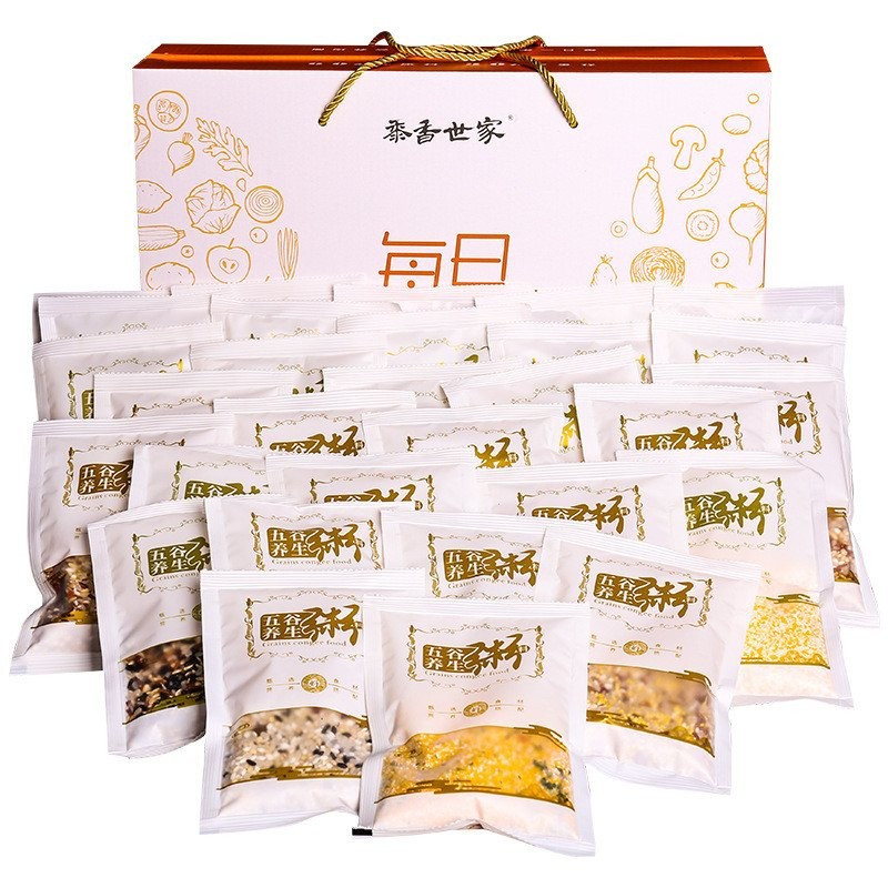 Pelbagai bijirin 5 jenis bijirin, kotak hadiah, bubur sarapan, bubur kacang hijau 30 hari, bubur bijirin lain-lain, beras bahan kelengkapan, makanan berpantang, borong kotak hadiah bubur biji -bijih lapan