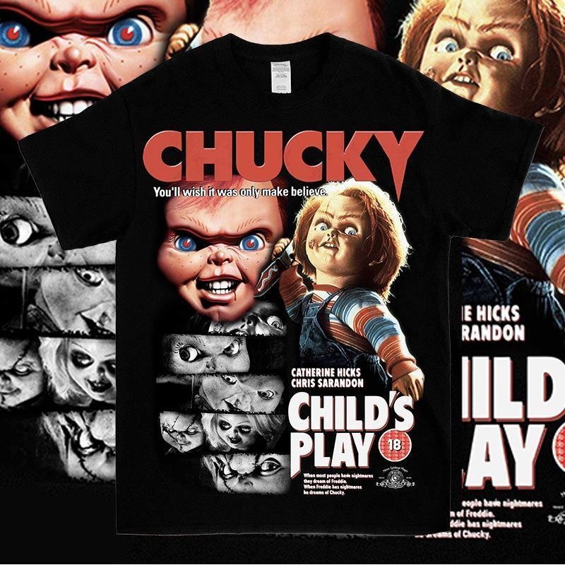 Ghost Baby Return Horror Movie Merchandise Printed T-Shirt Summer Student Pure Cotton Loose Short Sleeves