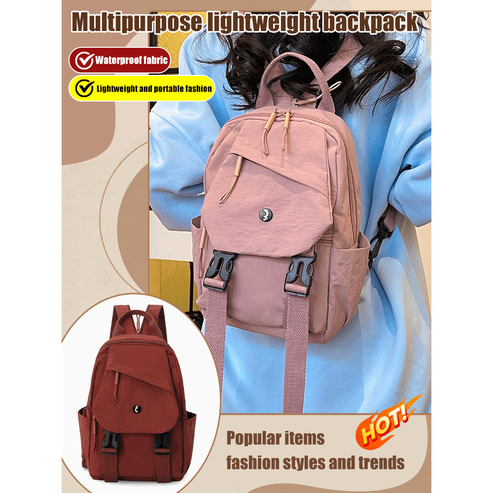 Smooth Zipper travel backpack small school bag front pocket Comfortable fit on the back Adjustable straps Ecofriendly and durable Casual Chest Bag Casual Backpack Fashion