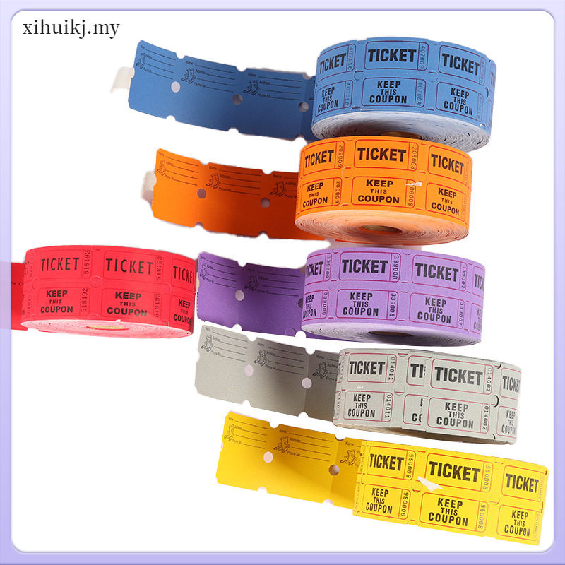 Raffle Tickets Concert Adults Lottery Prize 5.00X2.50X0.10CM Green Paper xihuikj