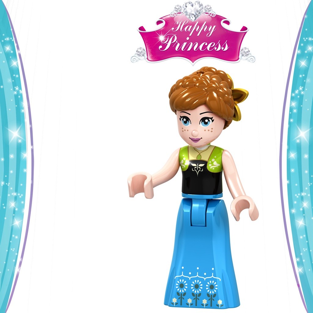 Quality Multi Building Blocks Frozen Elsa Anna Cinderella Princess Minifigure Compatible friends minecraft Must - Image 2