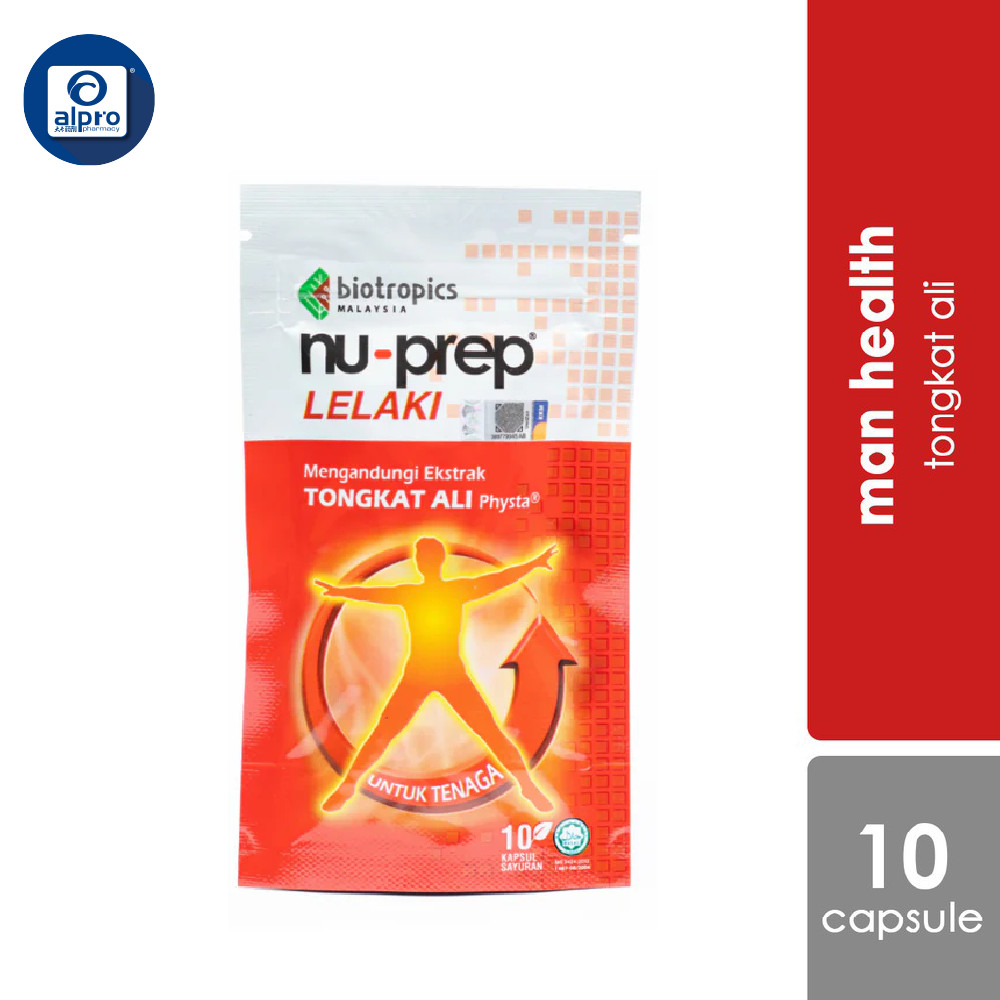 Nu-Prep Lelaki 100 (Tongkat Ali) 10s (For Men's Health)