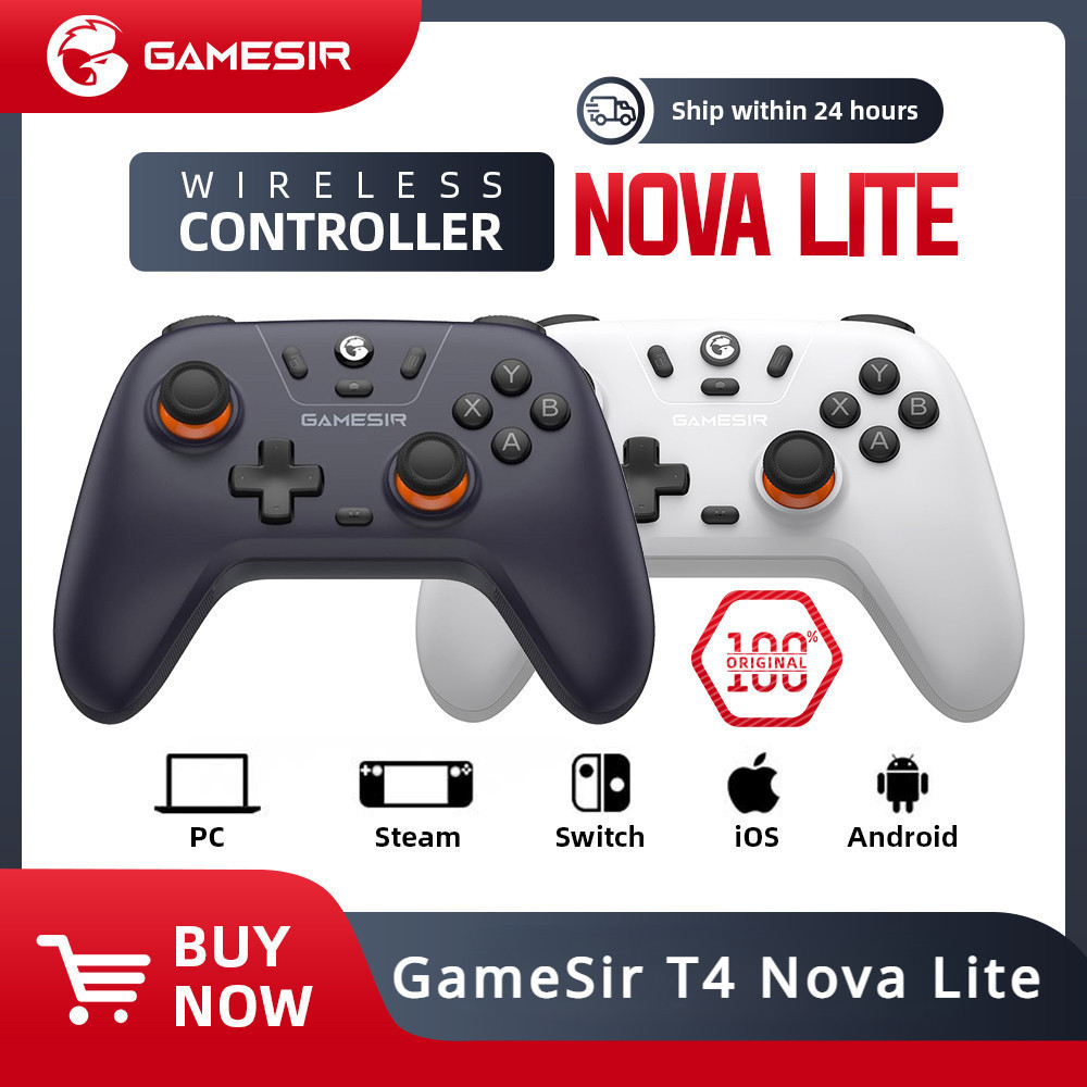 Gamesir T4 Nova Lite Multi-Platform Wireless Game Controller Hall Effect PC Laptop Steam Android IOS Nintendo Switch