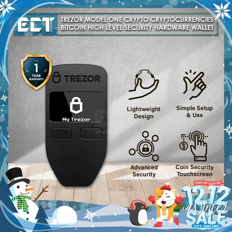 Trezor Model One | Safe 3 | Safe 5 | Model T Crypto Cryptocurrencies Bitcoin High Level Security Hardware Wallet