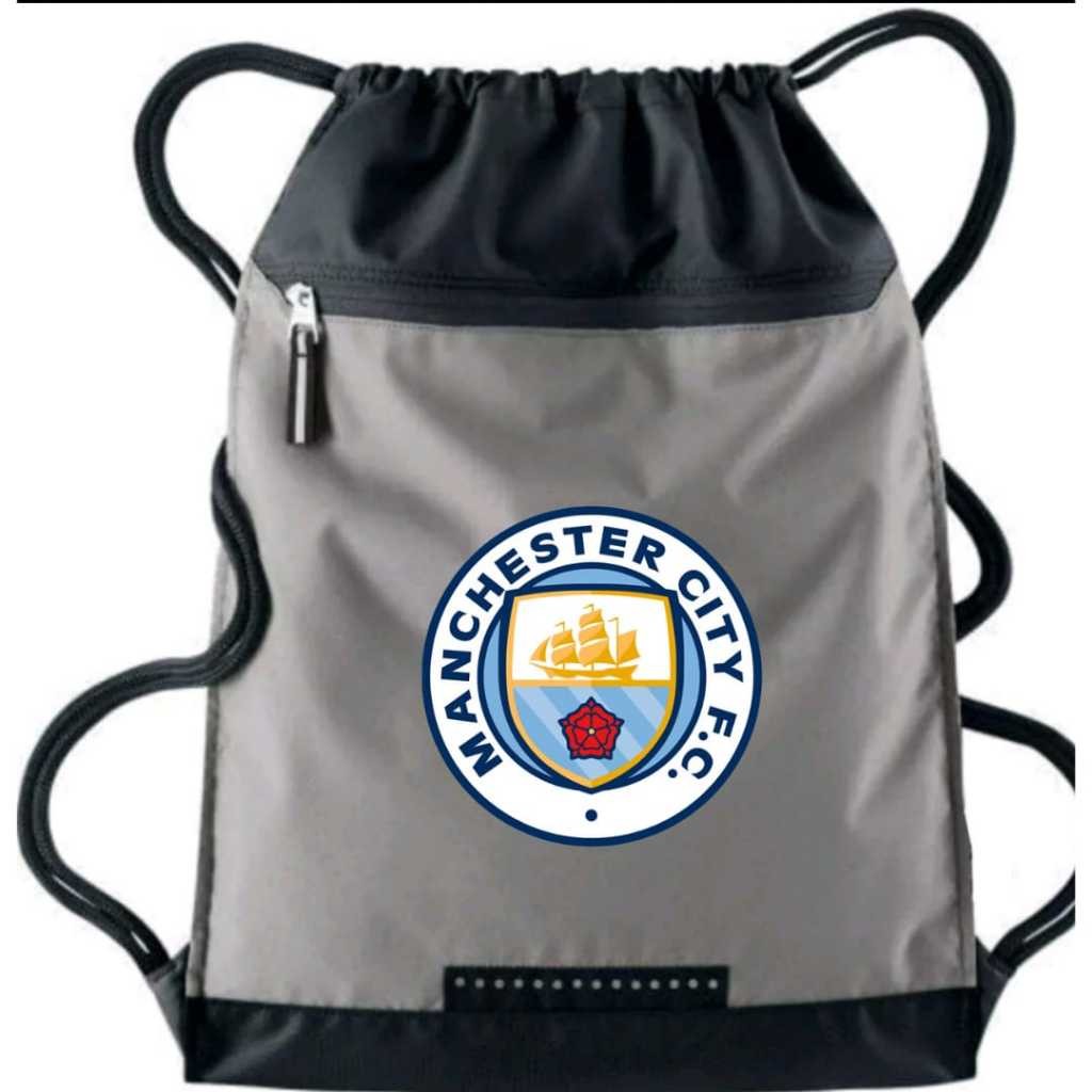 Portable Accessory Men's drawstring bag String Manchester City Futsal Football Sling Trendy