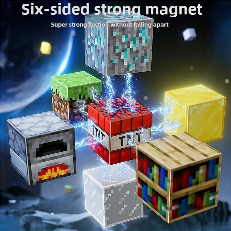 Reliable Versatile Gift Box Minecraft Magnetic Building Blocks – Educational Puzzle Toy STEM Set Boys Perfect Birth... - Image 3