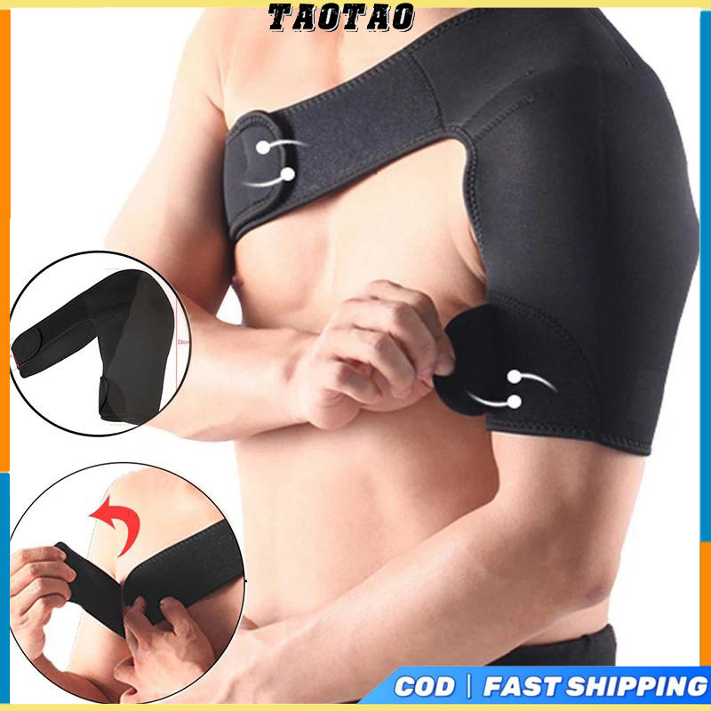 Adjustable Shoulder Support Gym Sports Care Back Brace Guard Strap Wrap Belt Band Pads Black Bandage Men & Women