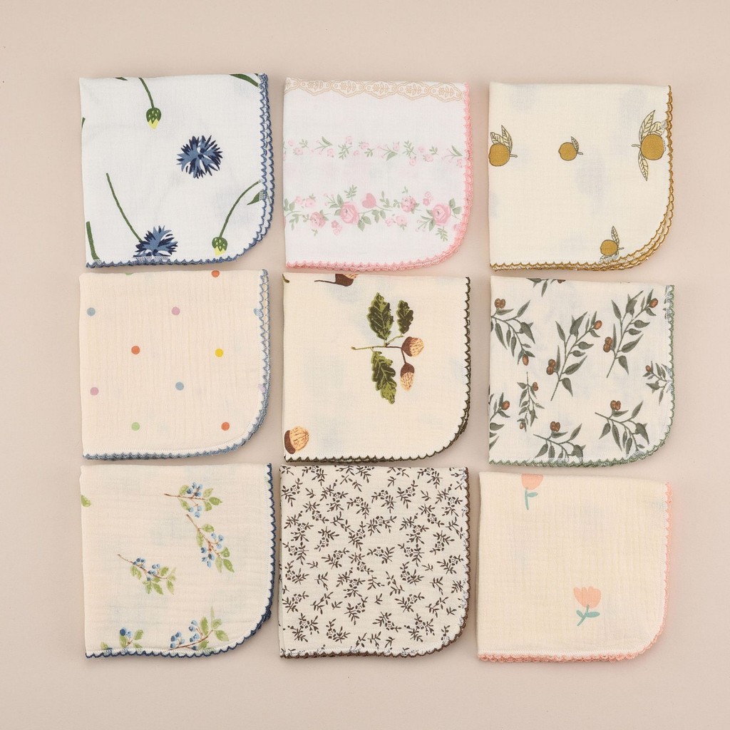 Ins Handkerchief Class A Gauze Small Square Towel Saliva Towel Baby Cotton Baby Face Towel Children Bath Towel Hiccup Towel 24.10.30