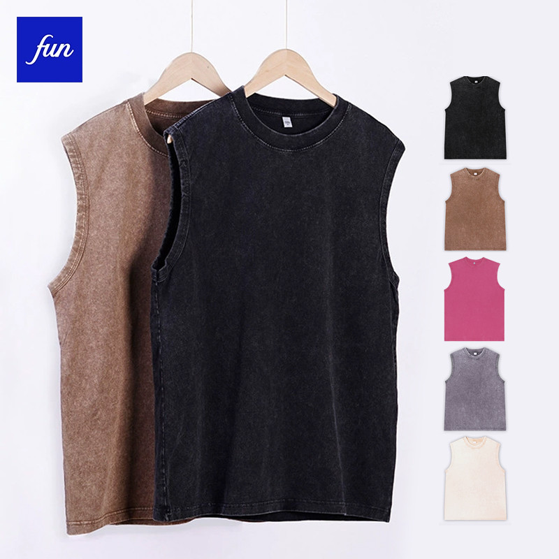 240g COTTON ? | Baju Sleeveless Lelaki & Perempuan Saiz Besar | Kain TEBAL Anti Peluh & ANTI SUSUT | Free Size Selesa S-2XL (45KG-100KG)