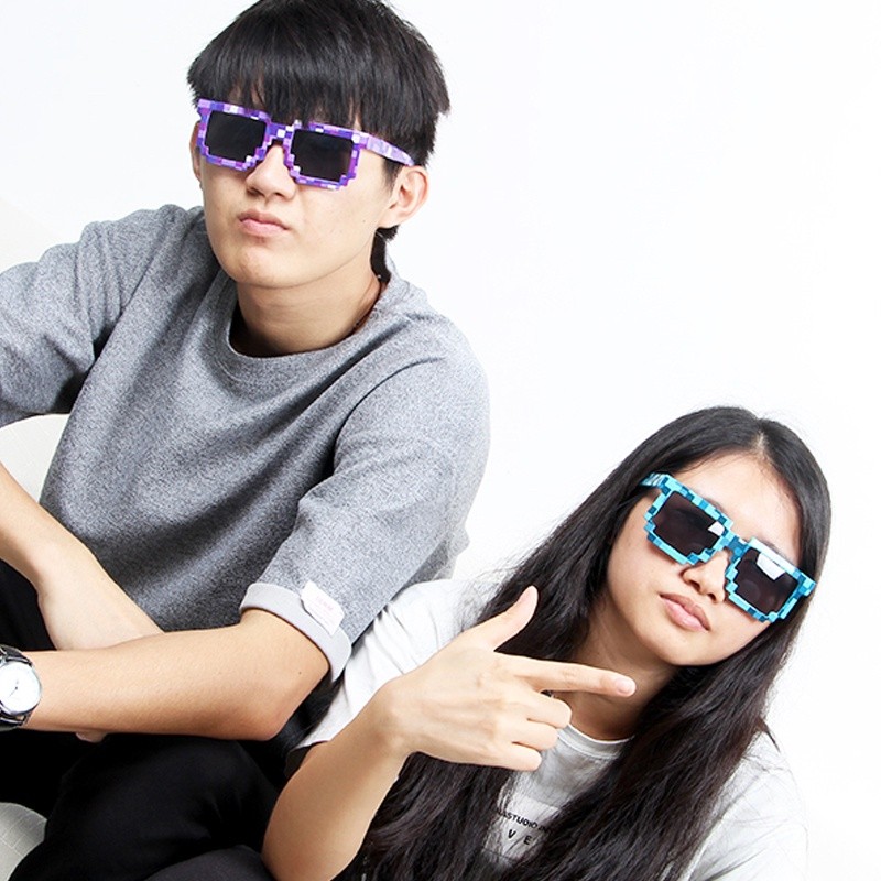 Quality Multi 1pcs 5 Colors Game Minecraft Sunglasses Fashion Action Toys Square New Minecrafter Glasses Children Cos... - Image 5