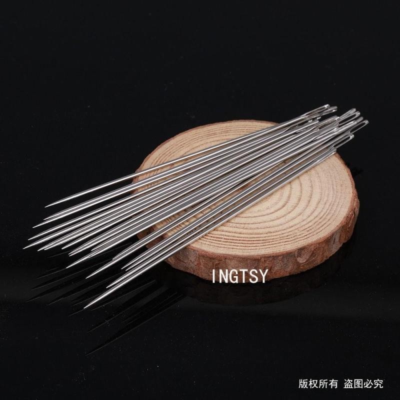 Multi Premium 加长缝衣服缝被子大针手缝针大孔针家用粗针针眼大长针老人大眼针Long sewing c... - Image 2