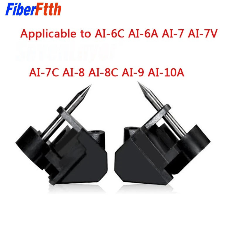 Original Electrode 1 Pair Fusion Splicer Electrodes for Signal Fire AI-6C AI-6A AI-7 AI-7V AI-7C AI-8 AI-8C AI-9 AI-10A, High Precision Tungsten Electrode Rod for FTTH