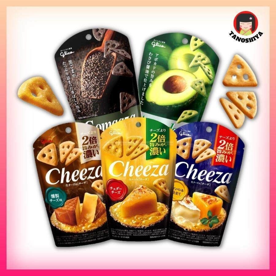 GLICO NAMA CHEEZA CHEESE/AVOCADO BISCUITS SERIES- JAPANESE SNACKS TANOSHIYA