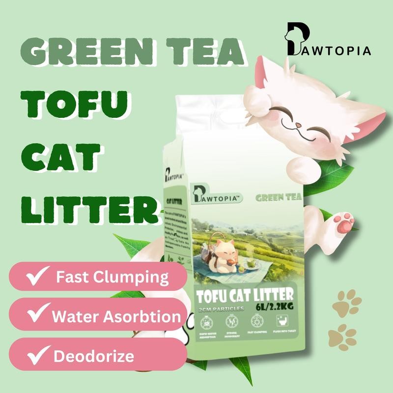 2.2kg Pawtopia Tofu Cat Litter with Strong Odor Control