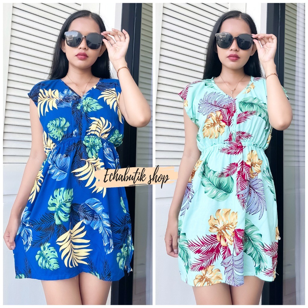 Premium Multi Bali Flower Short Manohara Dress Negligee Reliable Must - Image 3