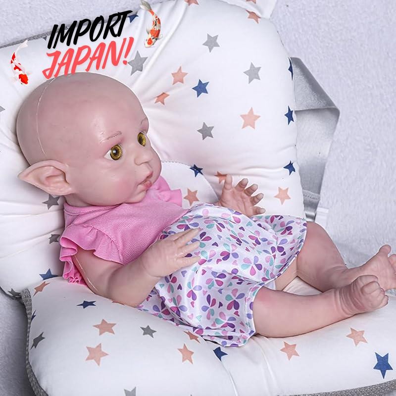 【Direct from Japan】COSDOLL Reborn Doll Full Silicone Doll Real Baby Soft Doll Child Baby Doll Newborn Reborn Baby Childcare Practice Birthday Christmas Gift Pretend Play for 6 Years and Older (Height 42cm Weight 2.5kg 016, Girl)