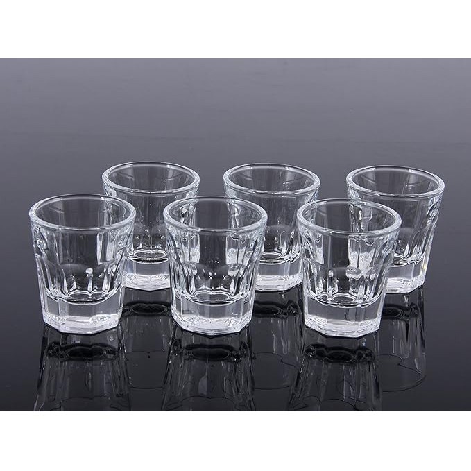 Beer Mug Whiskey Transparent Tempered Glass Small Wine Glass Octagon Design Bar Wine Cup Gelas Kaca 玻璃酒杯