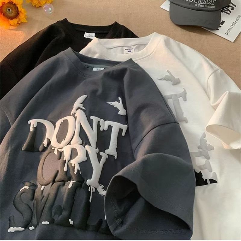 OKO Unisex Soft Comfort Cotton Short Sleeve Fashion Print T-shirt Fashion For Man And Woman Casual Tee