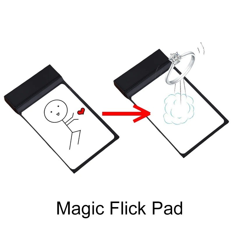 Flick Pad Gimmicks Magic Tricks Close Up Performer Beginner Magician Magic Props Street Magia Illusions Funny Easy To Do Bar