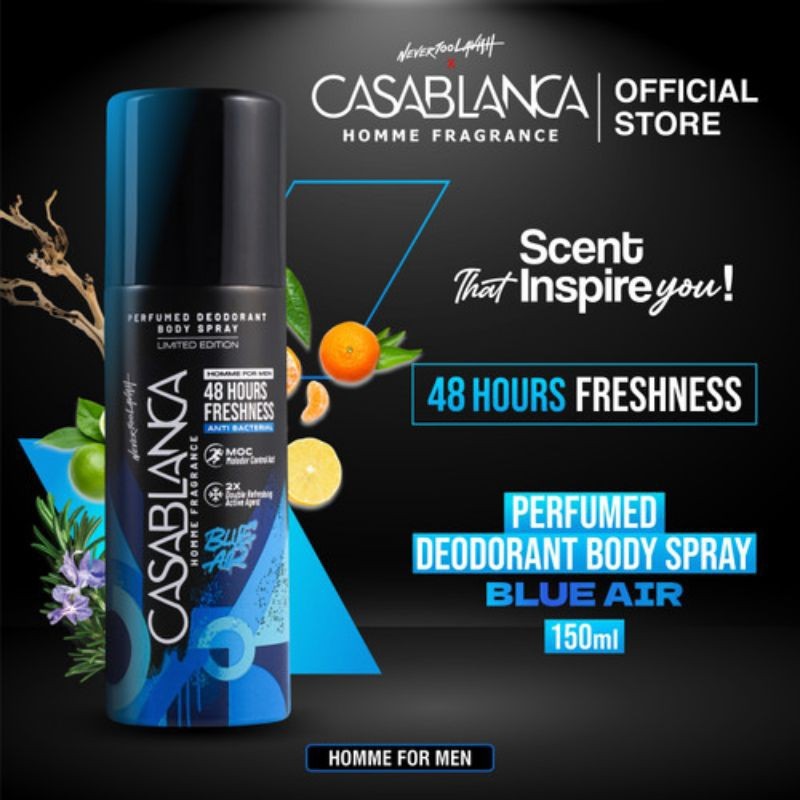 Premium Quality CASABLANCA PARFUM SPRAY MEN/COWOK 150ML 100% TERMURAH PROMO TOKO BARU Reliable Versatile - Image 3