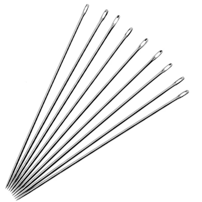 Build Craft Hot 25Pcs/lot Stainless Steel Large Eye Sewing Needles Pins Tools Set Home DIY Crafts Household Accessorie - Image 3
