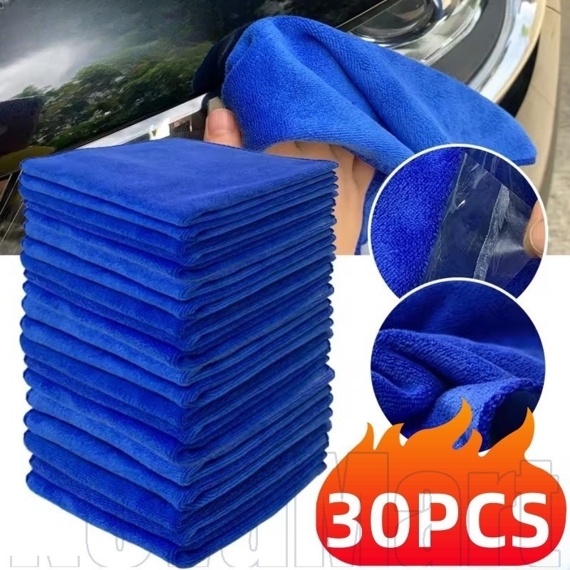 For Car Window Glass Table -10-30PCS Car Cleaning Towel - Auto Care Accessories - Soft Thickened Portable - Microfiber Super Absorbent Car Wash Cloth