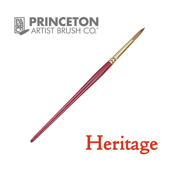 Princeton 4050 Heritage Synthetic Sable Brush // Round (List 1/2)