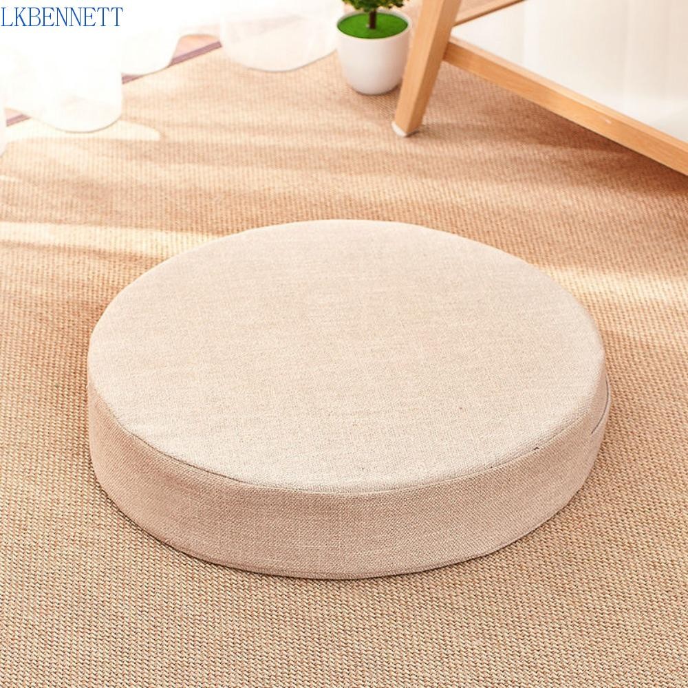 LKBENNETT Floor Cushion Japanese Style Round Chair Pad Tatami for Living Room Balcony Seating Cushion