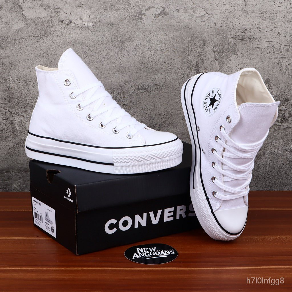 Converse Chuck shoes Taylor All Star Lift high heels wedges platform White full Hi