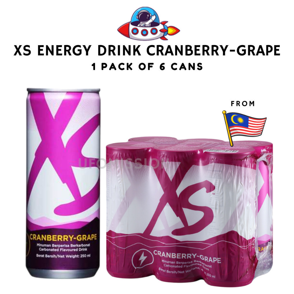Xs Energy Drink Cranberry-Grape Sugar free energy drink isotonic drink EXP 04/06/26