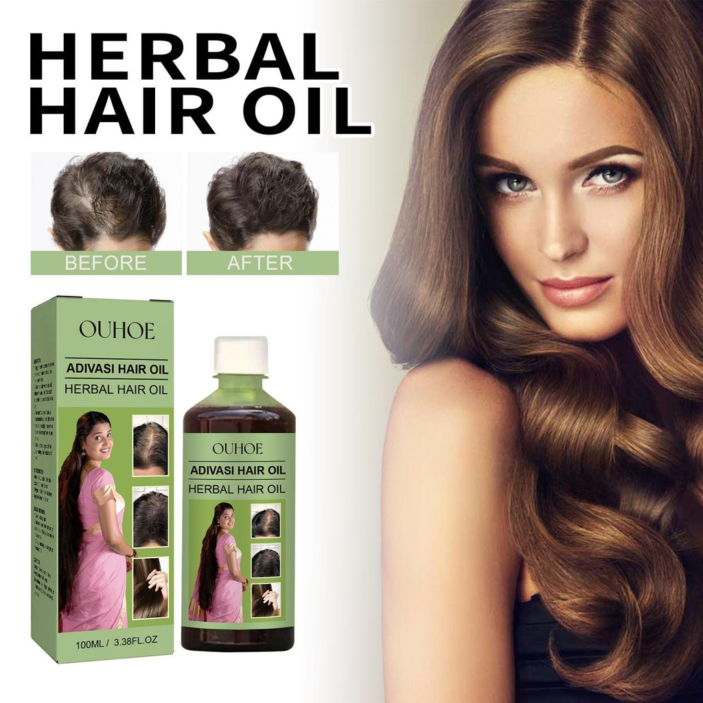 Herbal Hair Oil, Strengthen and Rich Hair, Prevent Hair Loss, Clean Hair, Repair Scalp, Smooth Hair Care Oil