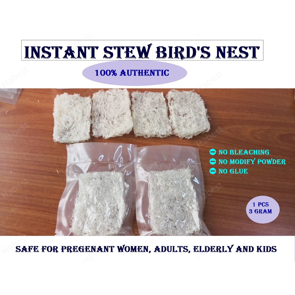 1pc 3gram Instant Stew Bird's Nest (BIRD NEST SARANG BURUNG )