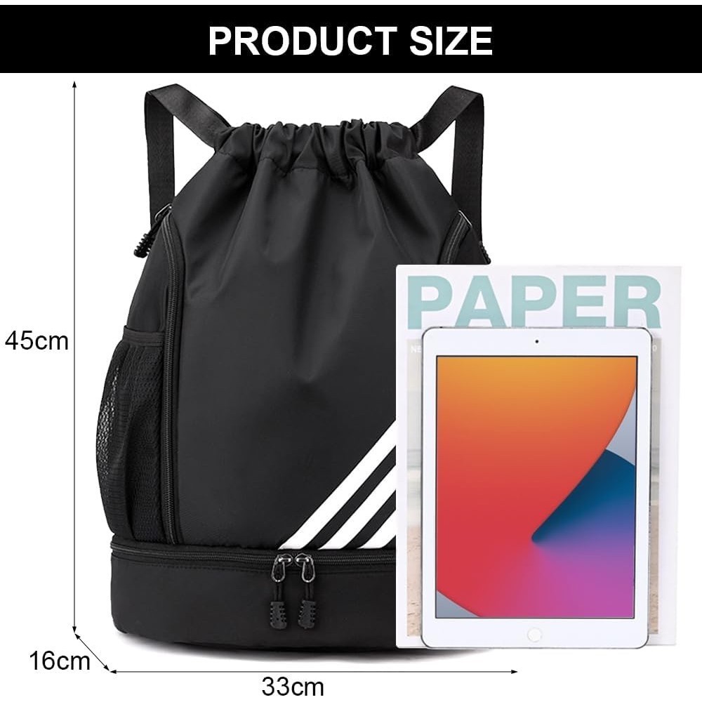 【Malaysia Spot】Gym bag, sport drawstring bag,basketball and football bag，beg sukan , beg bola bagpack,adjustable sports 